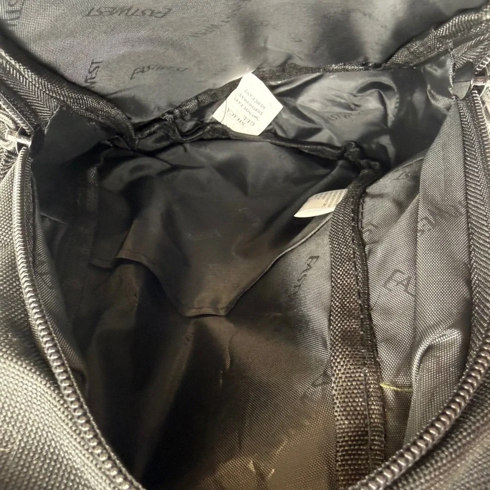 EAST WEST USA Black Sling Bag Chest Pack Fanny Pack American‎ Flag Patch utility